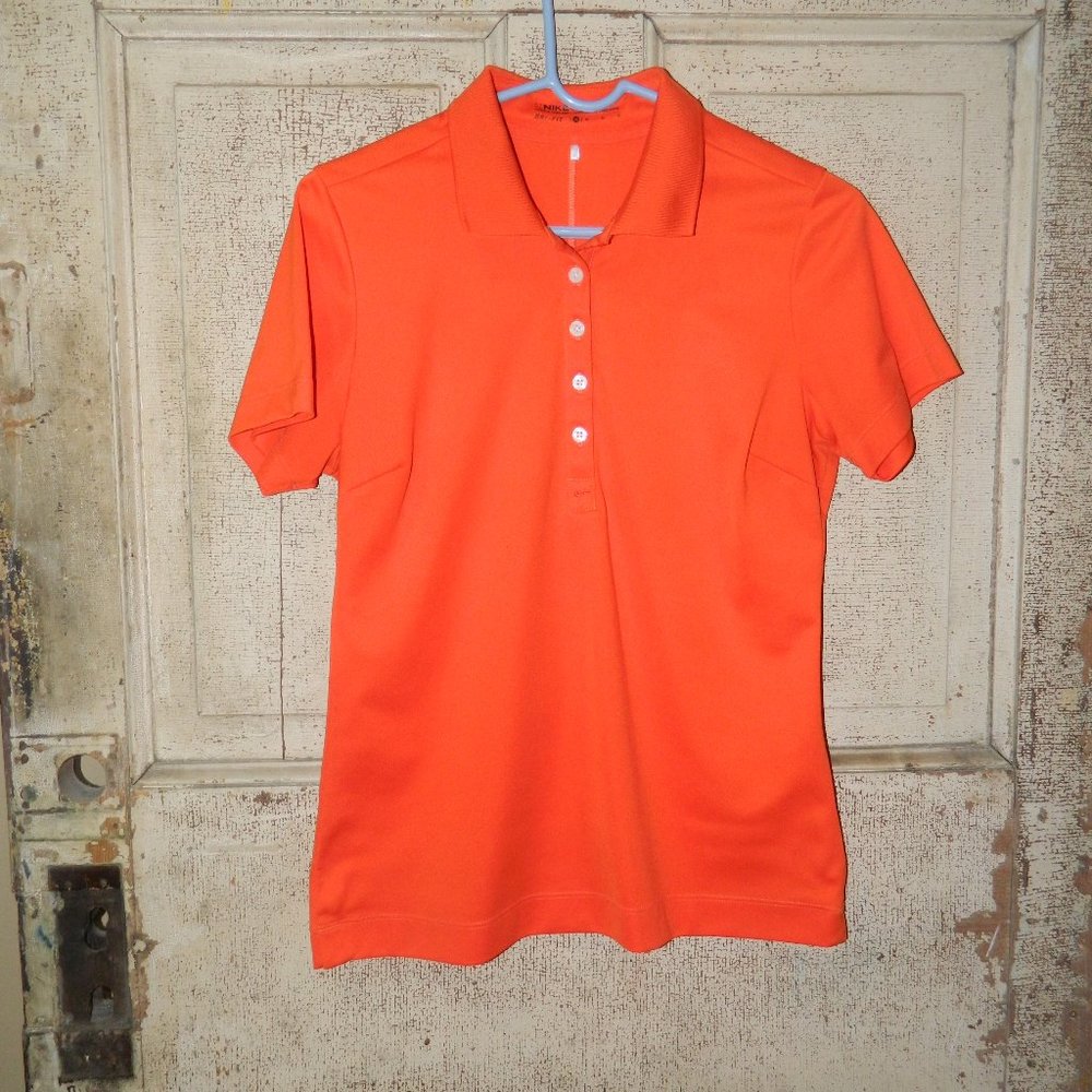 Nike Golf Dri Fit Polo Shirt Womens Size M (EE-29)
